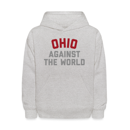 Ohio Against the World Kids' Hoodie - heather gray