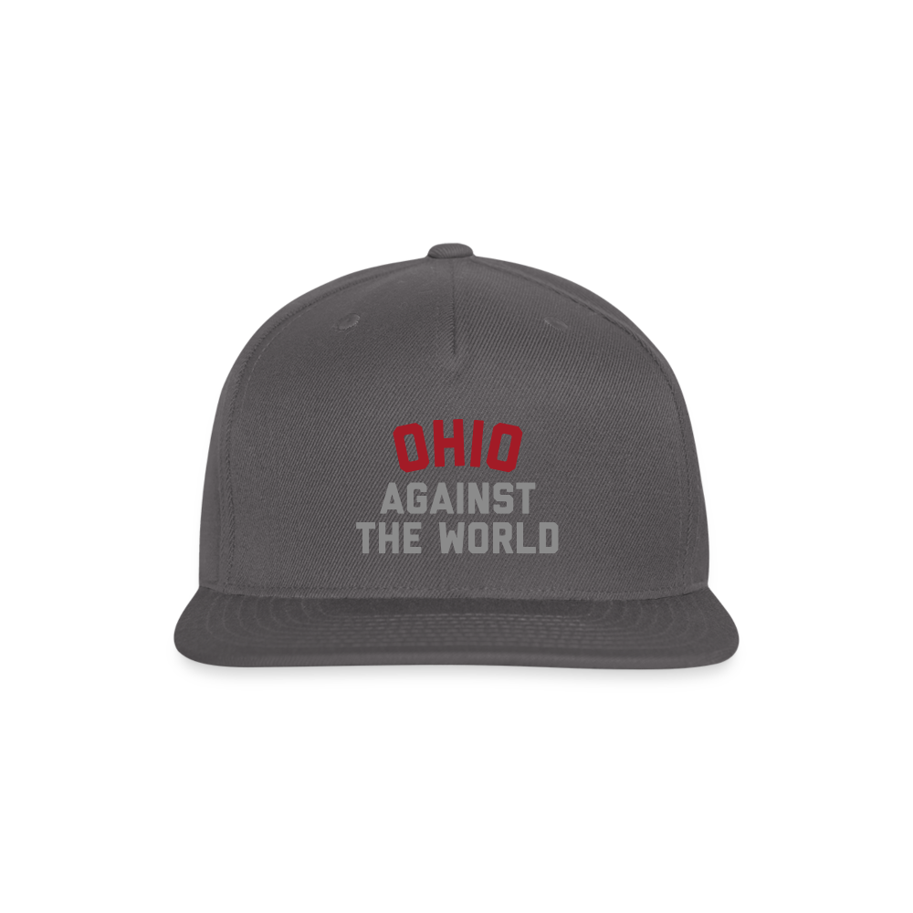 Ohio Against the World Snapback Baseball Cap - dark grey