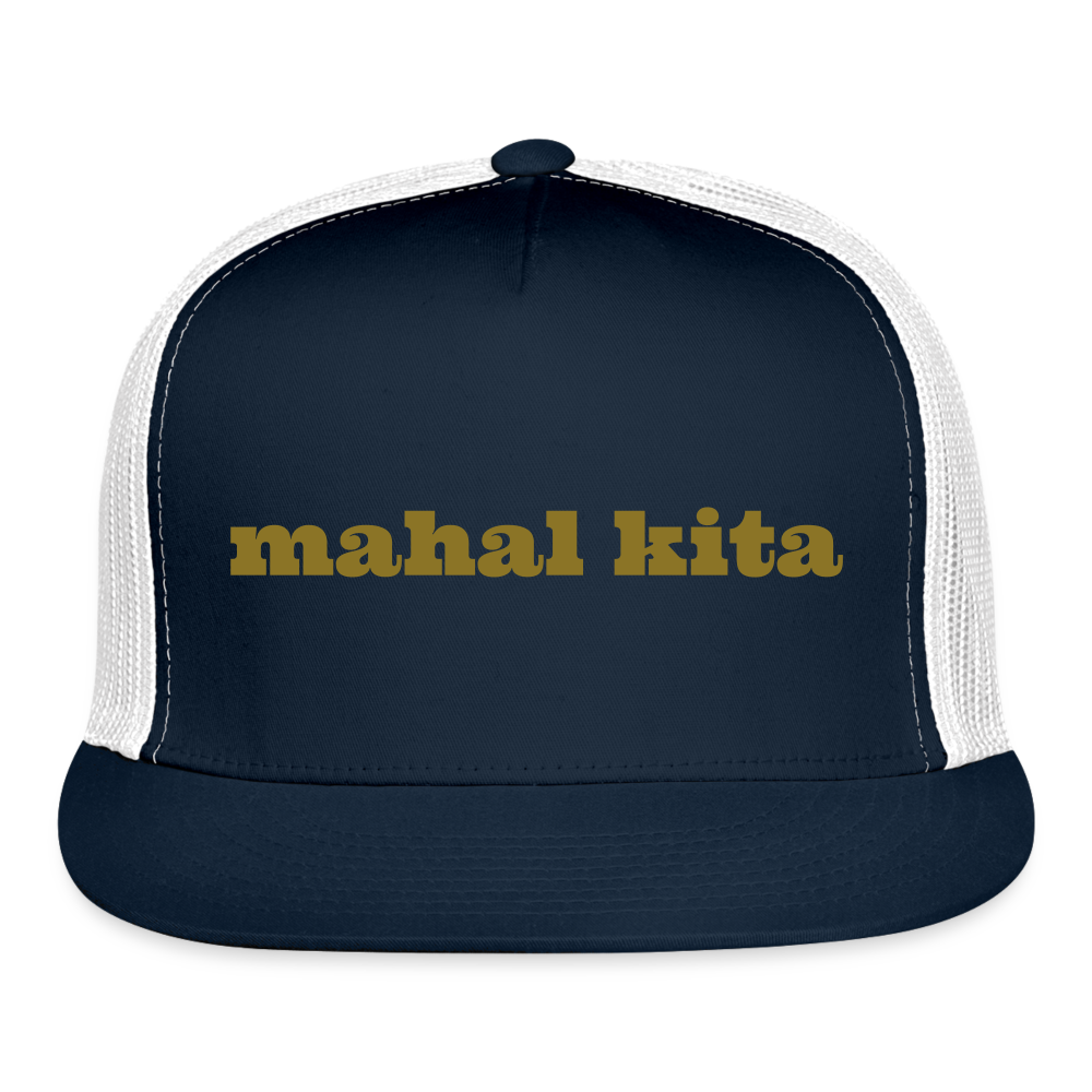 Mahal Kita Trucker Cap - navy/white