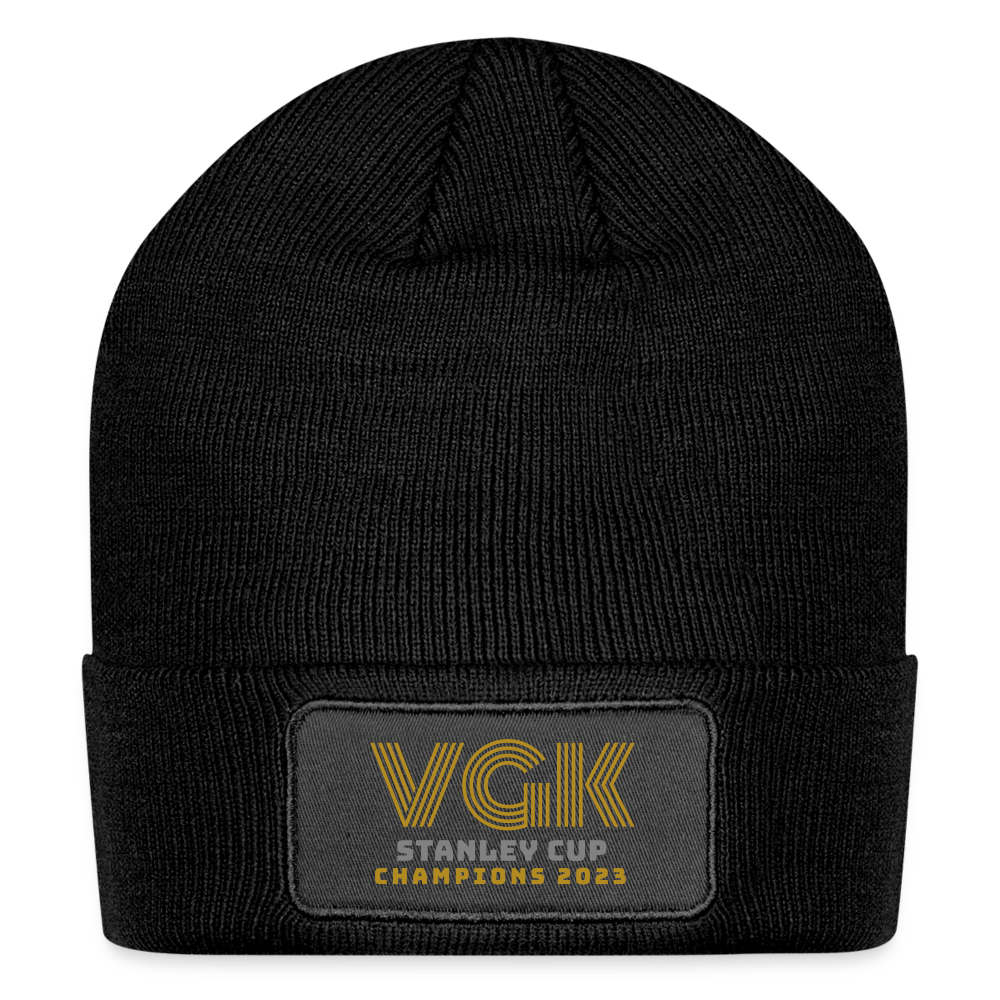 VGK Stanley Cup Champions 2023 Patch Beanie - black