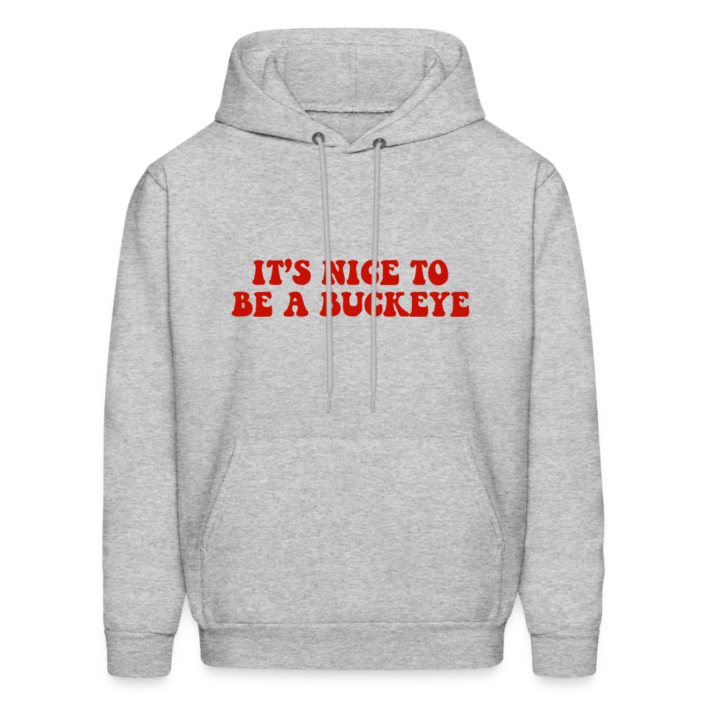 Have a Nice Buckeye Day Men's Hoodie - heather gray
