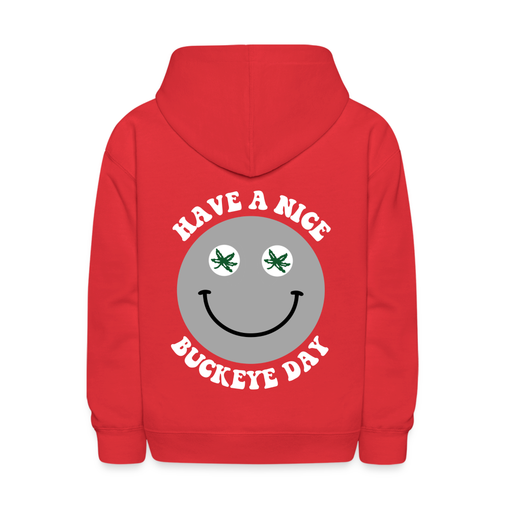 Have a Nice Buckeye Day Kids' Hoodie - red