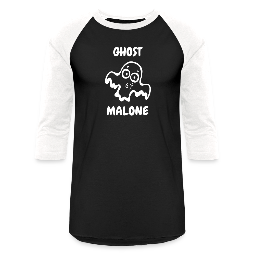 Ghost Malone Baseball T-Shirt - black/white