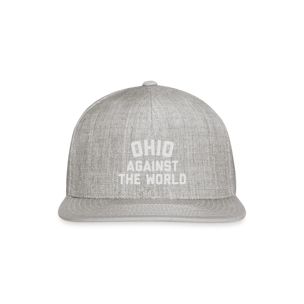 Ohio Against the World Snapback Baseball Cap - heather gray