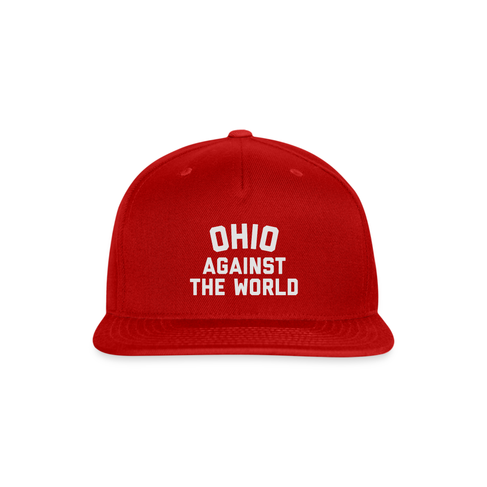 Ohio Against the World Snapback Baseball Cap - red
