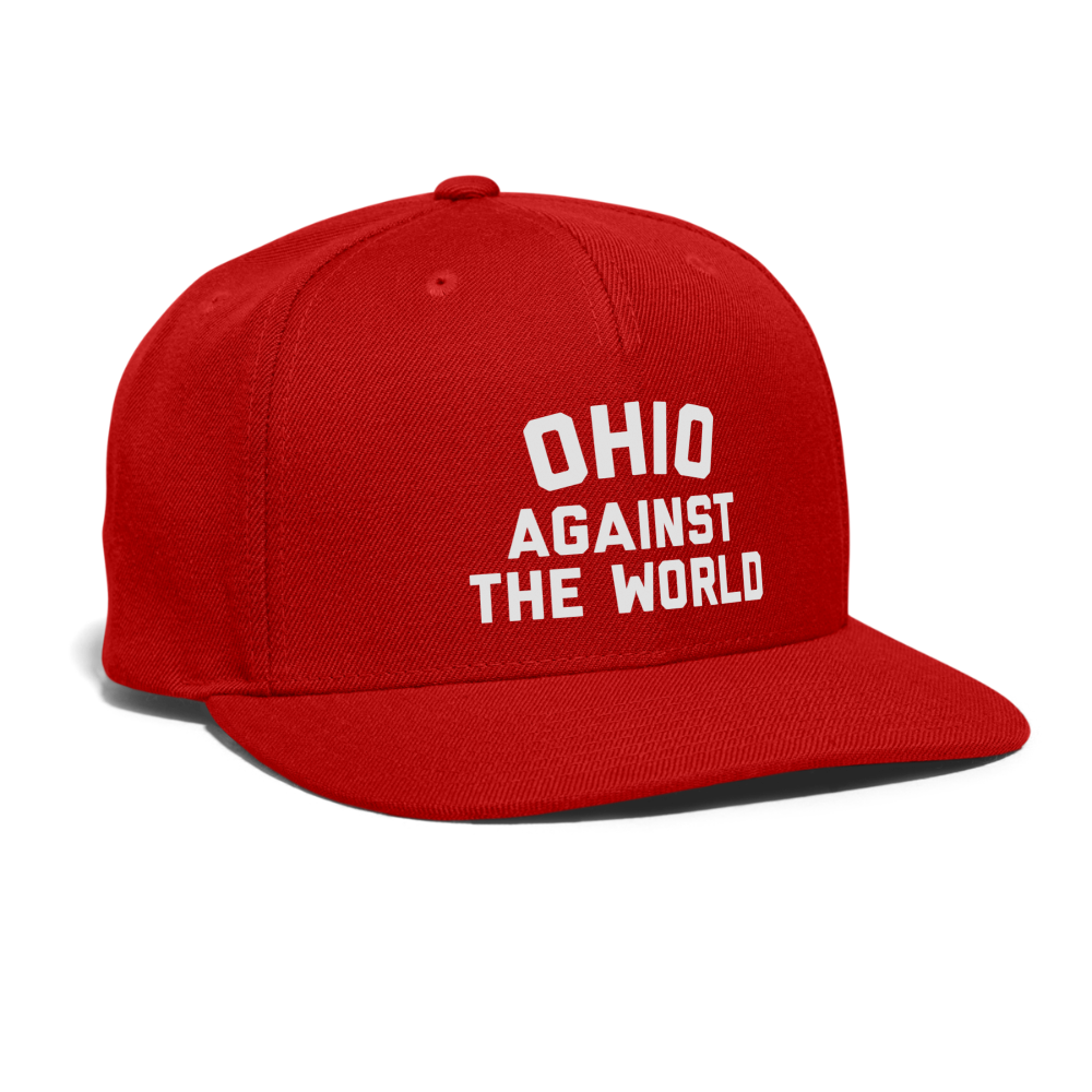 Ohio Against the World Snapback Baseball Cap - red
