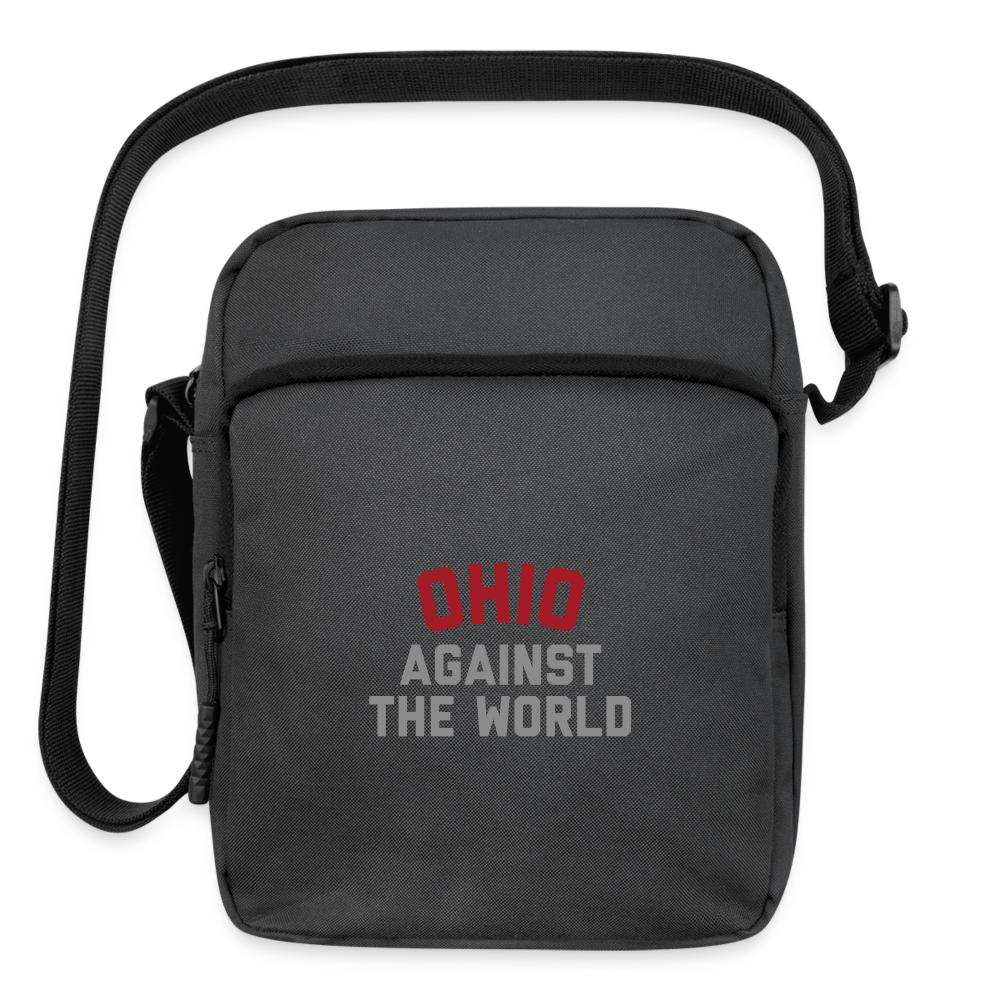 Ohio Against the World Upright Crossbody Bag - charcoal grey