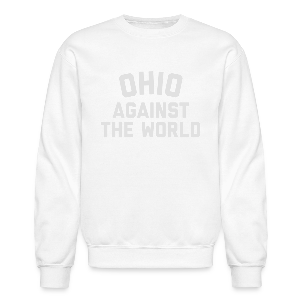 Ohio Against the World Crewneck Sweatshirt - white
