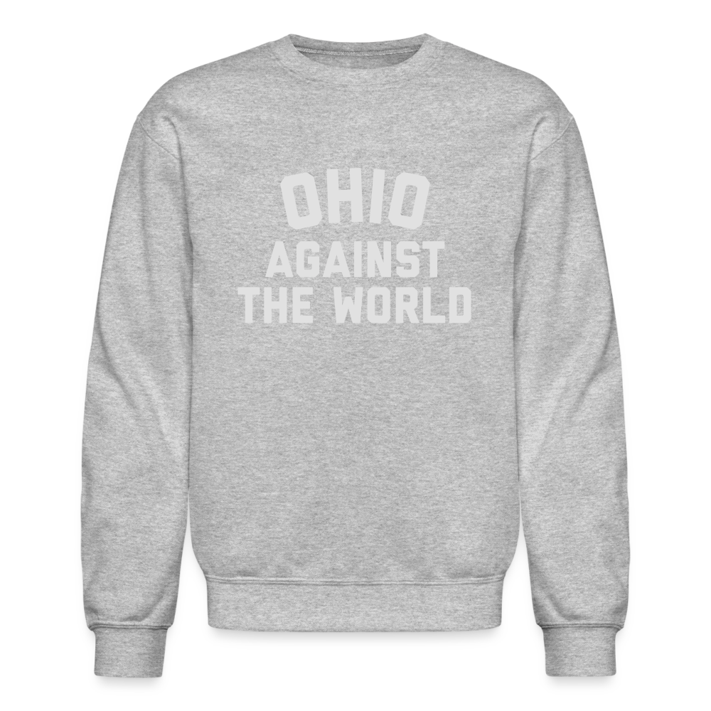 Ohio Against the World Crewneck Sweatshirt - heather gray