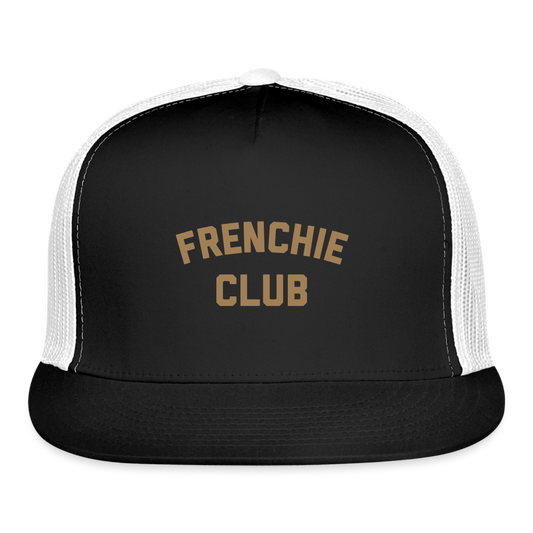 Frenchie Club Trucker Cap - black/white