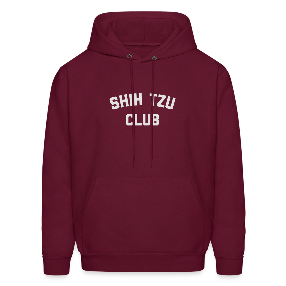 Shih Tzu Club Men's Hoodie - burgundy