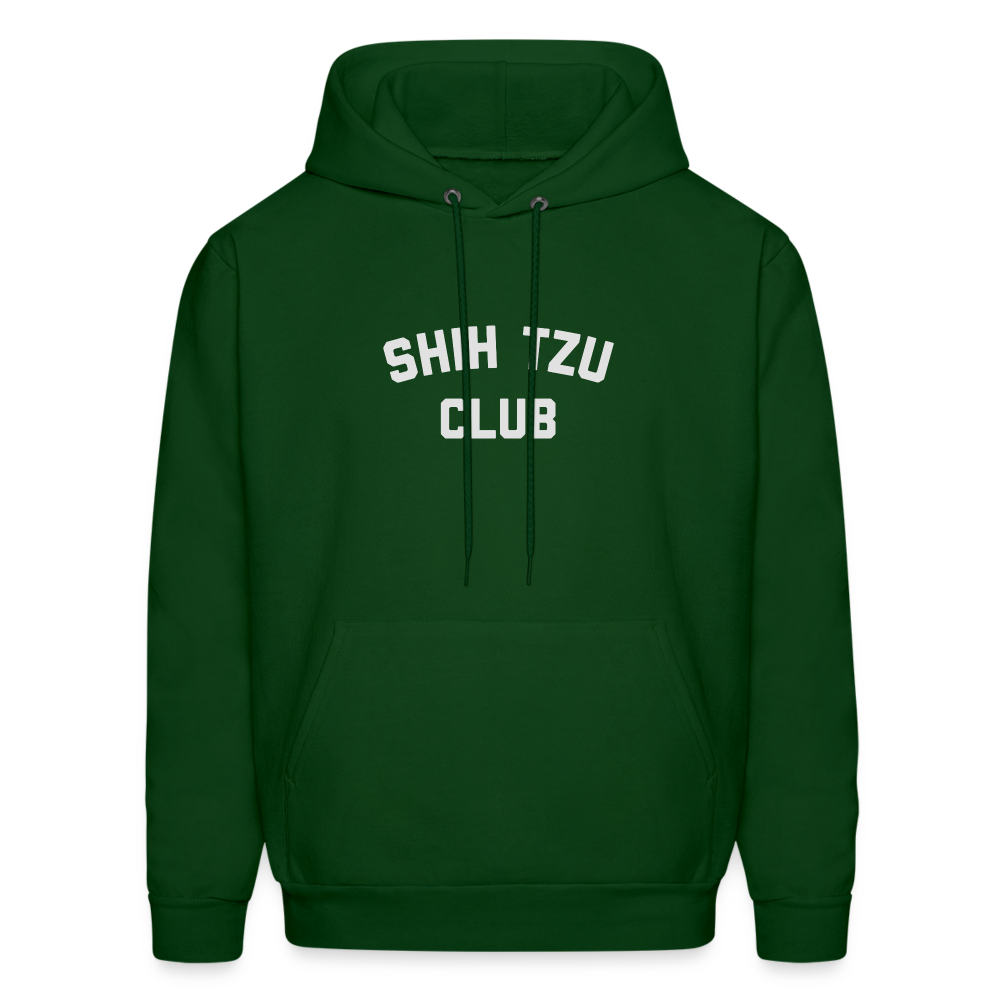 Shih Tzu Club Men's Hoodie - forest green