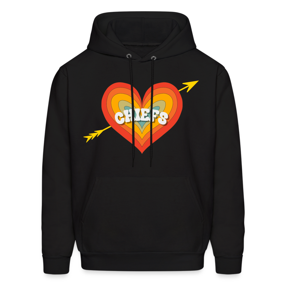 Chiefs Heart and Arrow Men's Hoodie - black