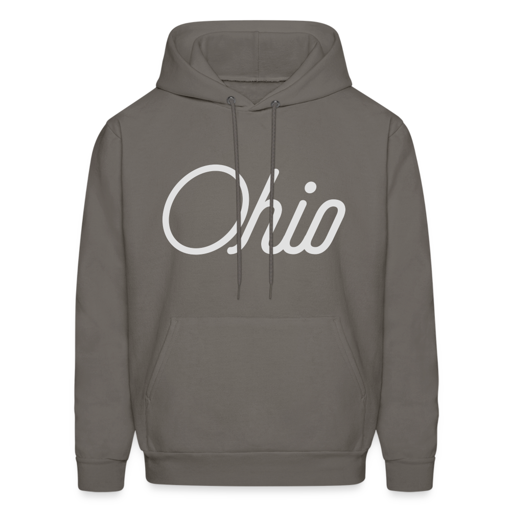 Ohio Script Men's Hoodie - asphalt gray