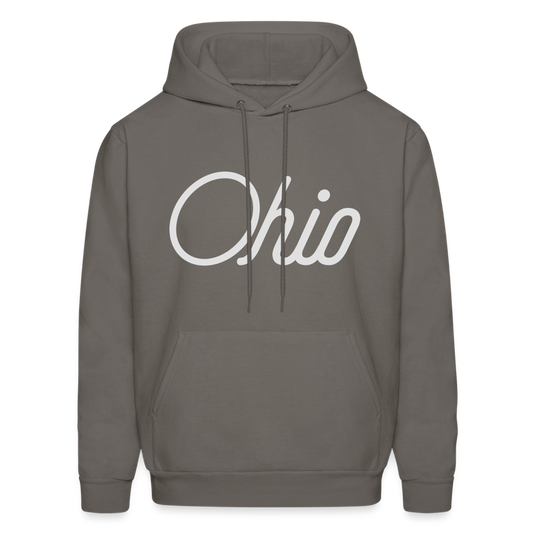 Ohio Script Men's Hoodie - asphalt gray