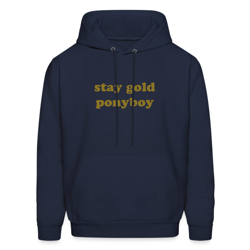 Stay Gold Ponyboy Men's Hoodie - navy