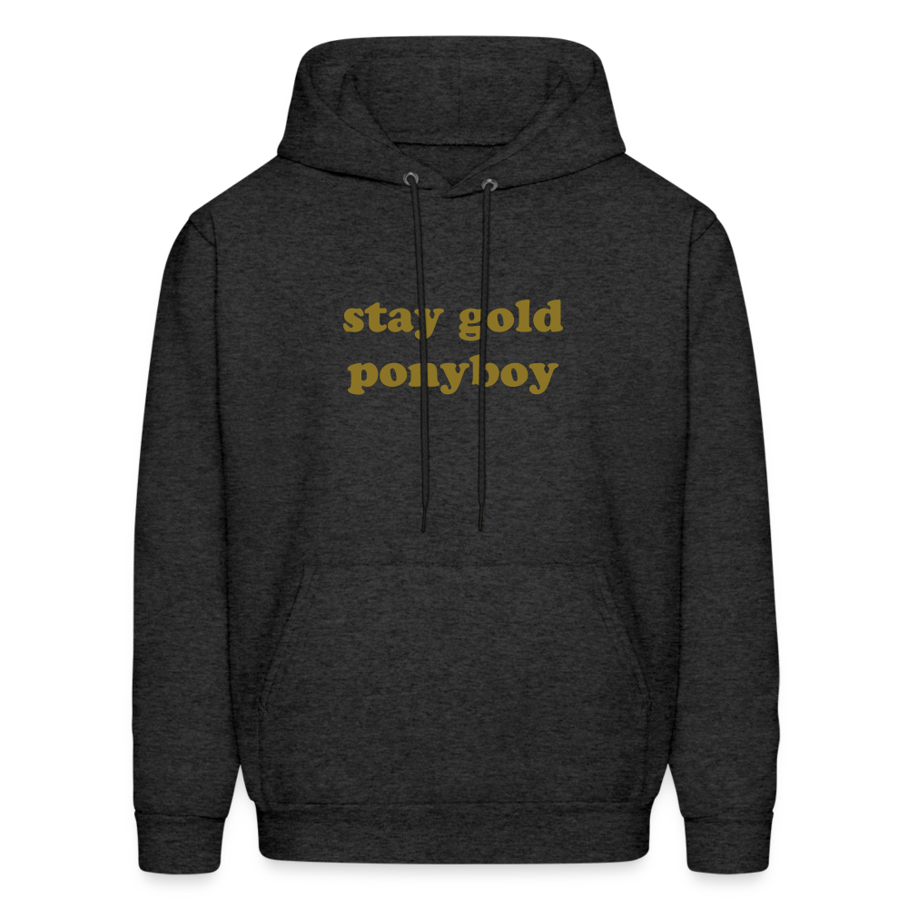 Stay Gold Ponyboy Men's Hoodie - charcoal grey