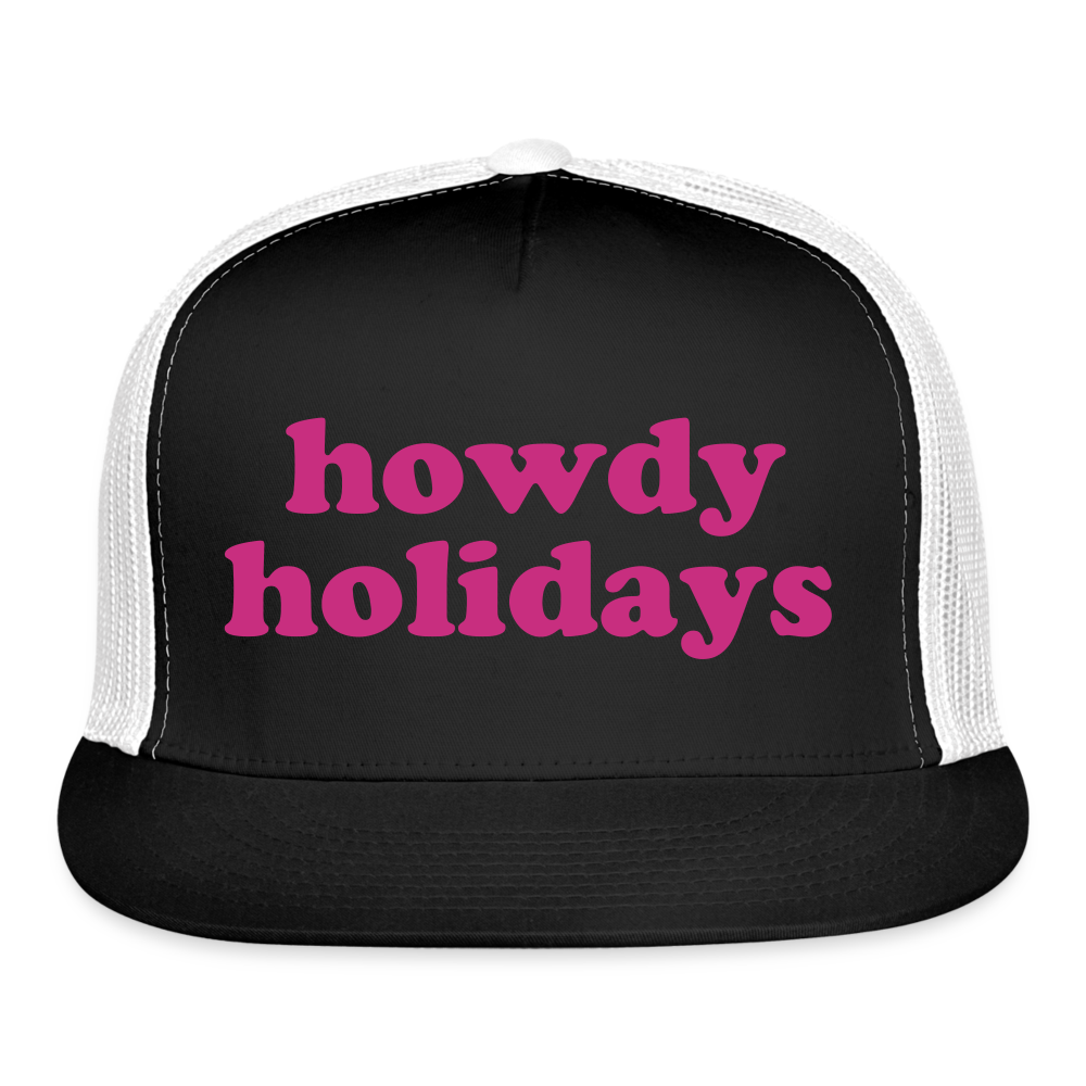 Howdy Holidays Trucker Cap - black/white
