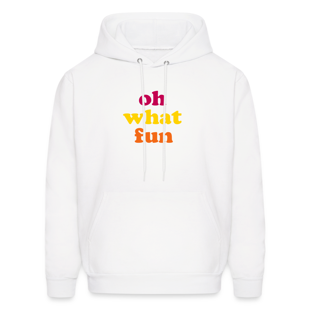 Oh What Fun Men's Hoodie - white
