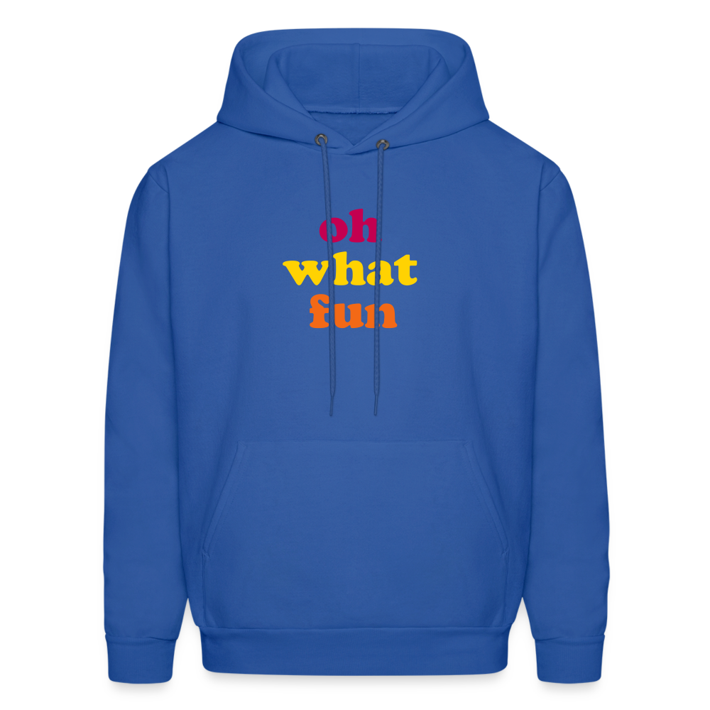 Oh What Fun Men's Hoodie - royal blue