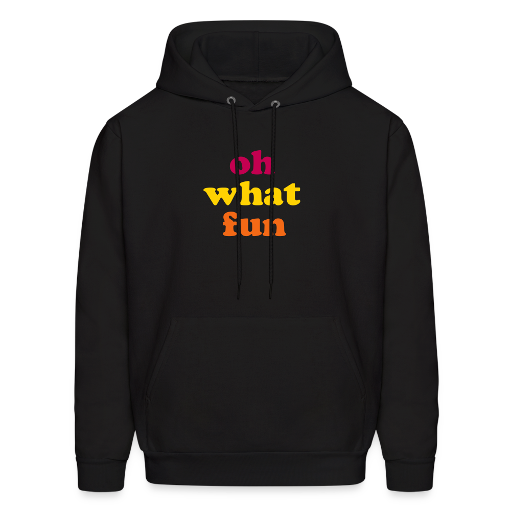 Oh What Fun Men's Hoodie - black