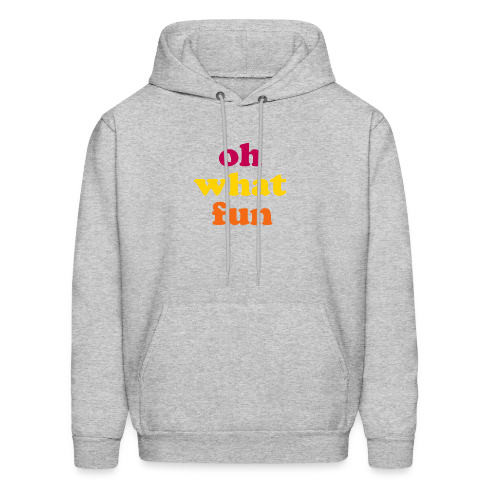 Oh What Fun Men's Hoodie - heather gray