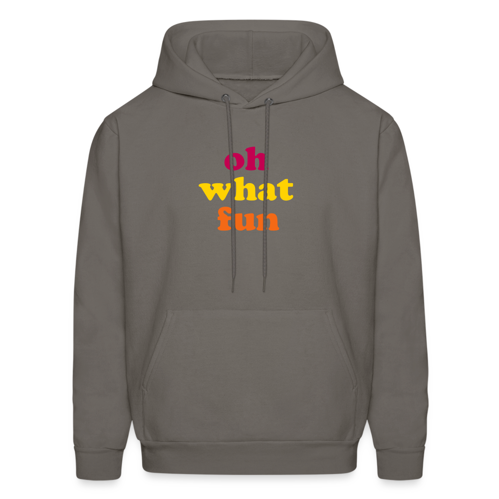 Oh What Fun Men's Hoodie - asphalt gray