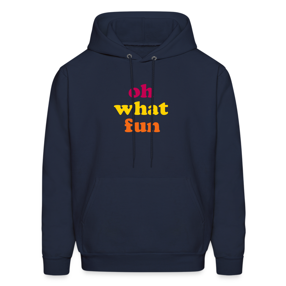 Oh What Fun Men's Hoodie - navy