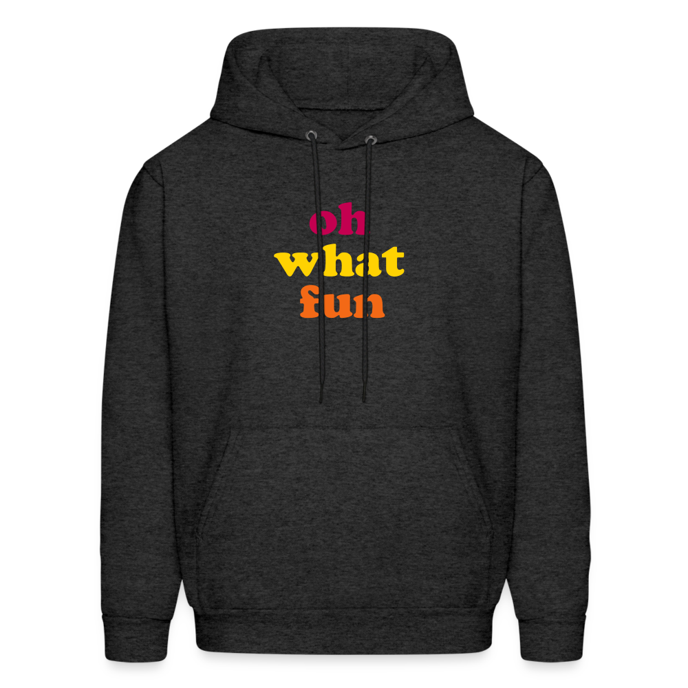 Oh What Fun Men's Hoodie - charcoal grey