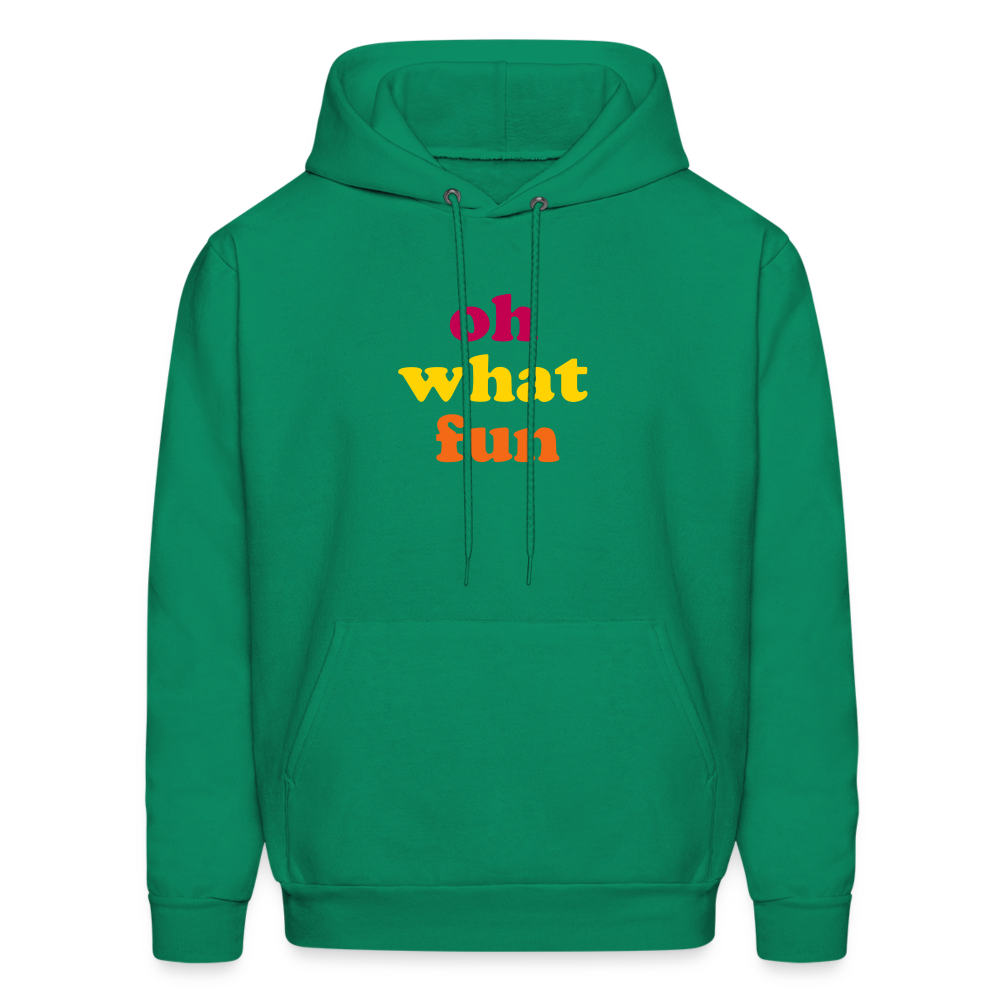Oh What Fun Men's Hoodie - kelly green