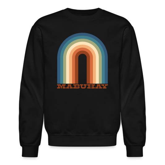 Mabuhay Rainbow Crewneck Sweatshirt - black