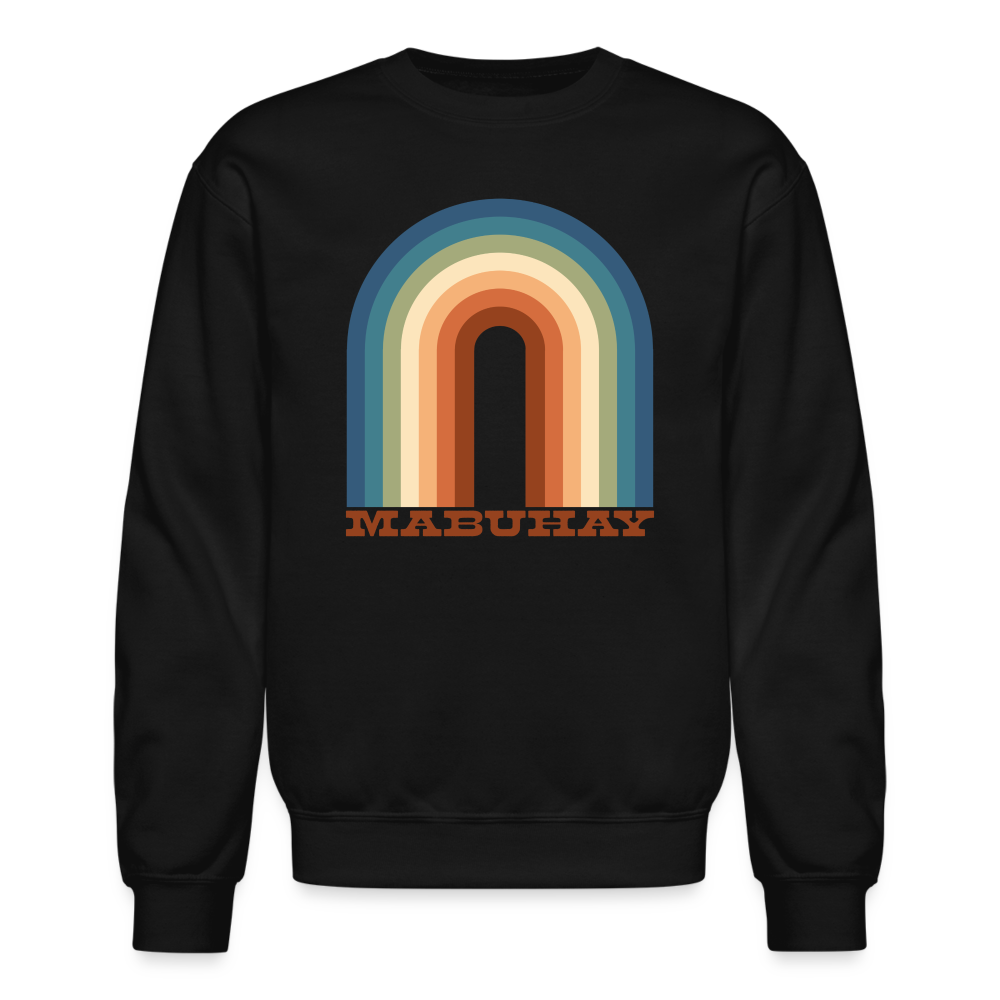Mabuhay Rainbow Crewneck Sweatshirt - black