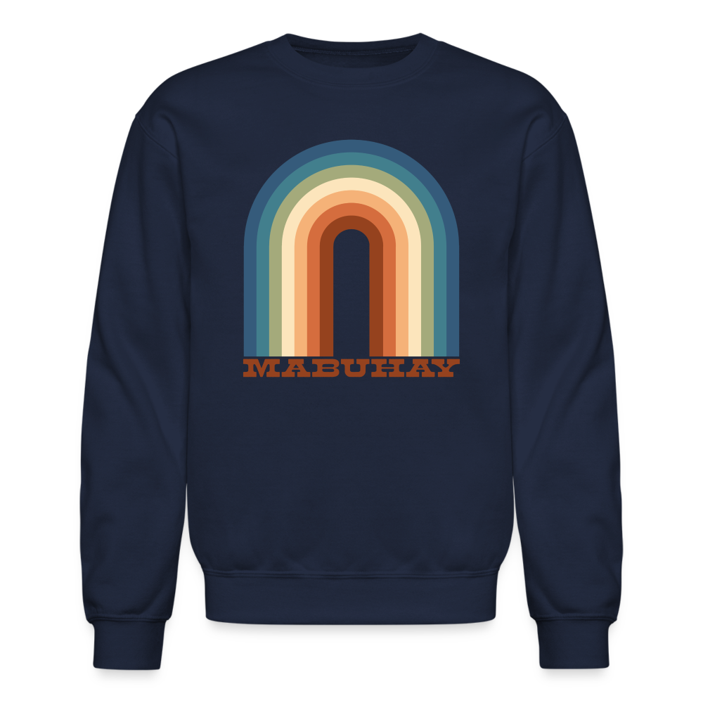 Mabuhay Rainbow Crewneck Sweatshirt - navy