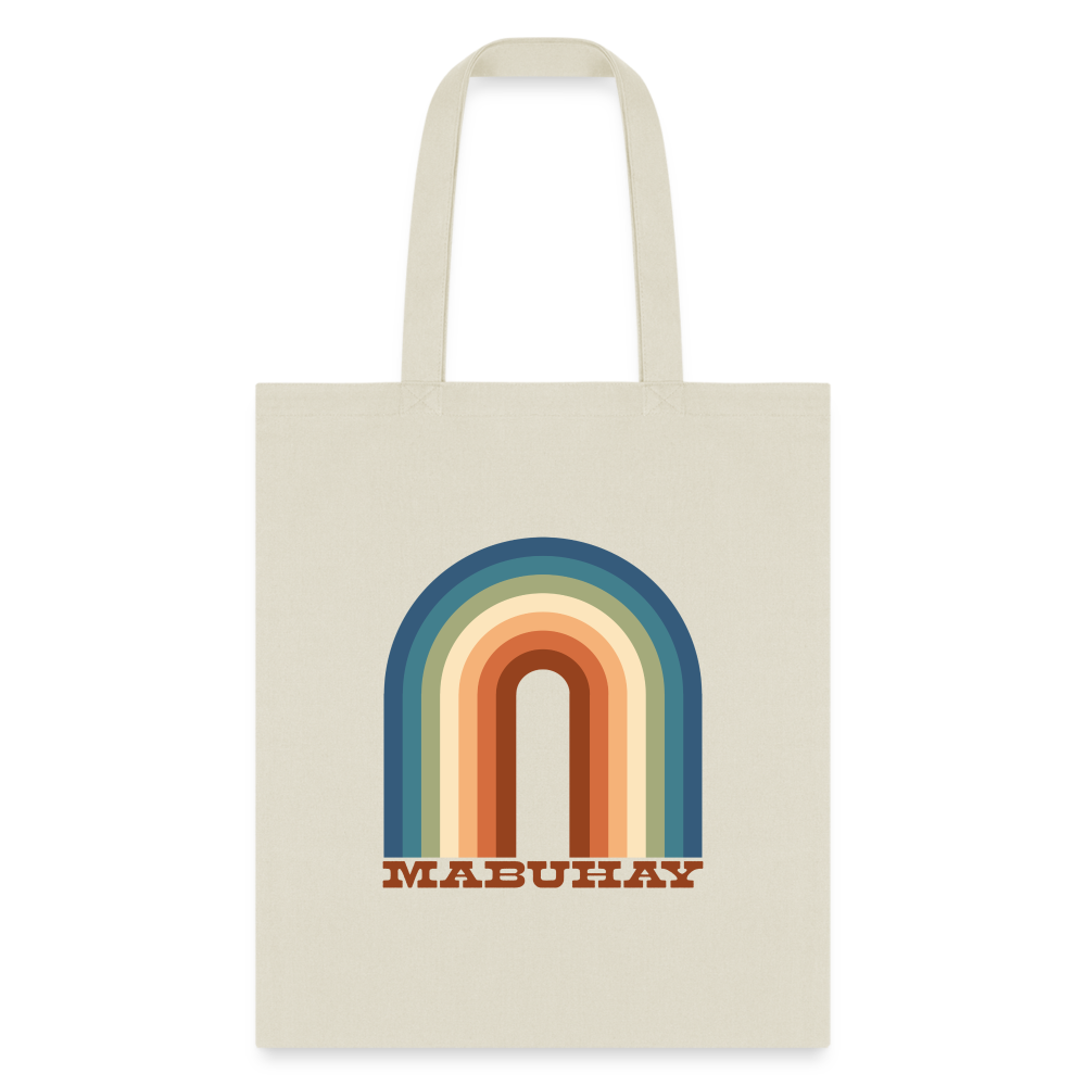Mabuhay Rainbow Tote Bag - natural