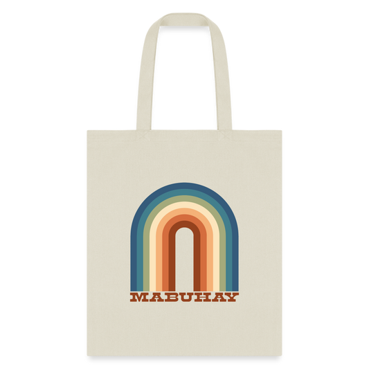 Mabuhay Rainbow Tote Bag - natural