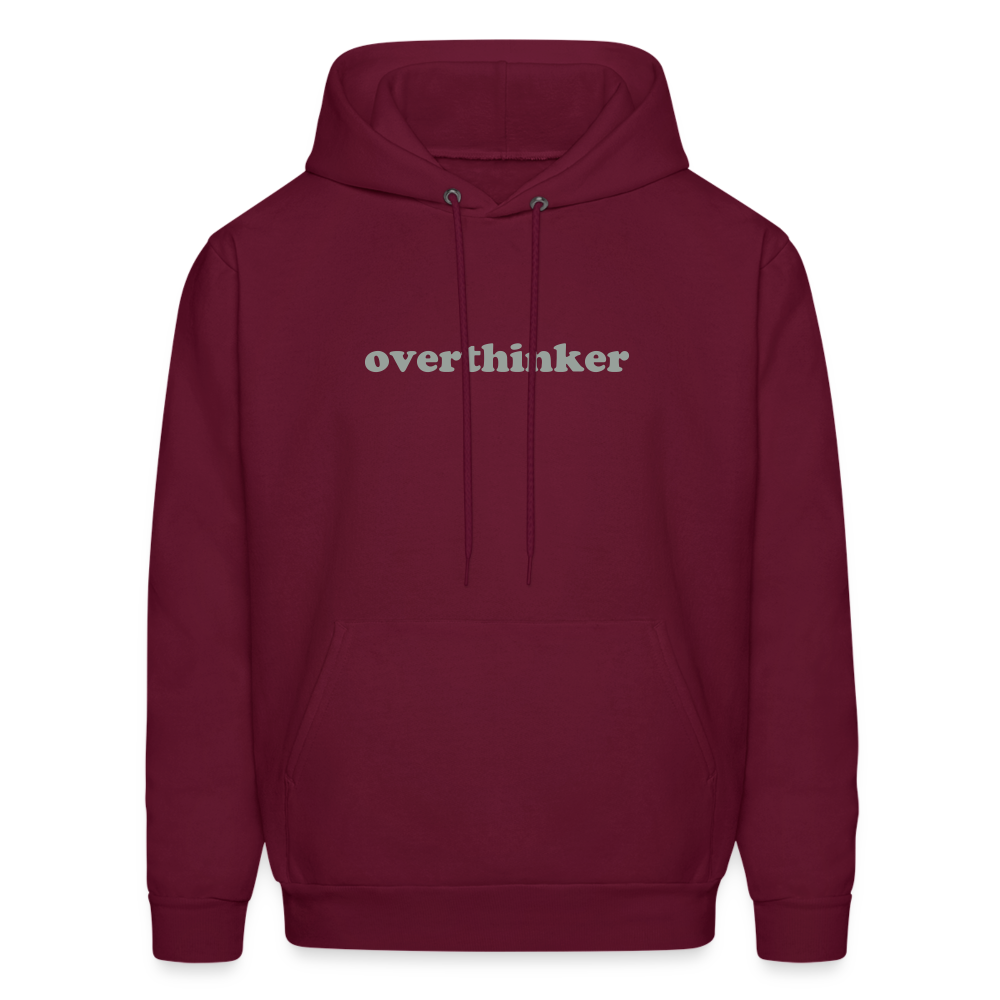 Overthinker This Men's Hoodie - burgundy