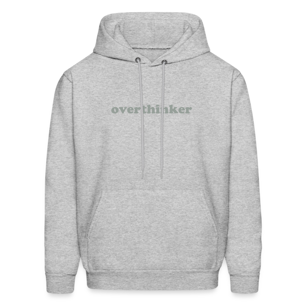 Overthinker This Men's Hoodie - heather gray