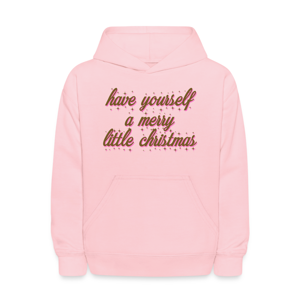 Have Yourself A Merry Little Christmas Kids' Hoodie - pink