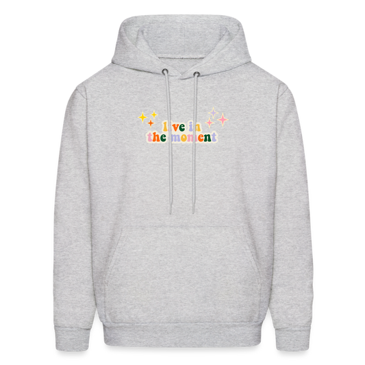 Live in the Moment Men's Hoodie - ash