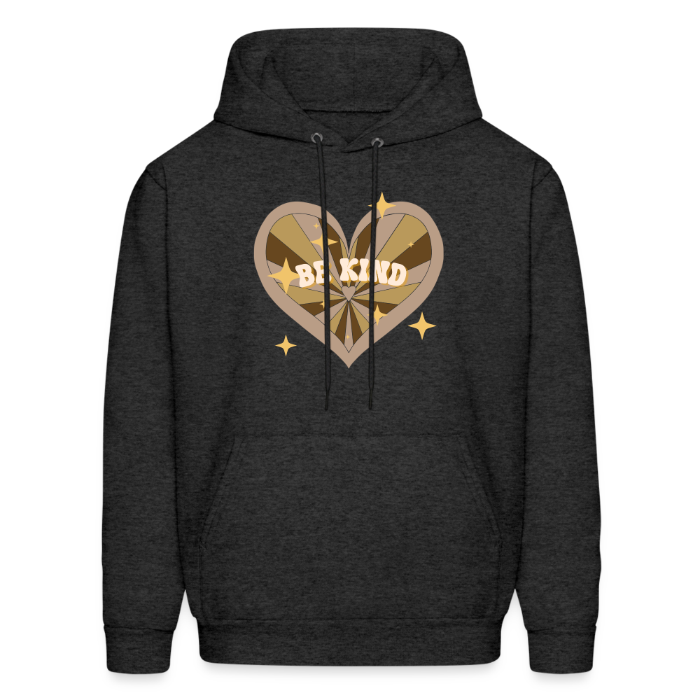 Be Kind Men's Hoodie - charcoal grey