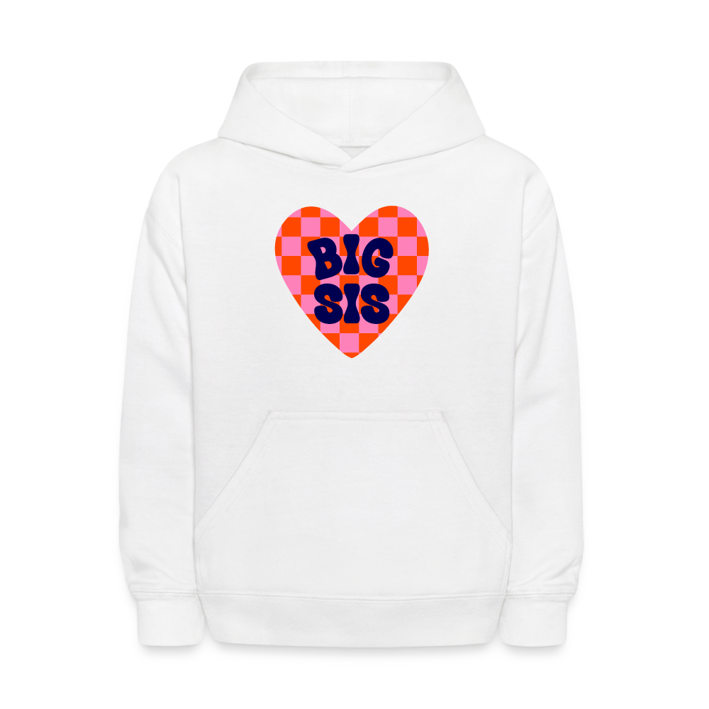 Big Sis Kids' Hoodie - white