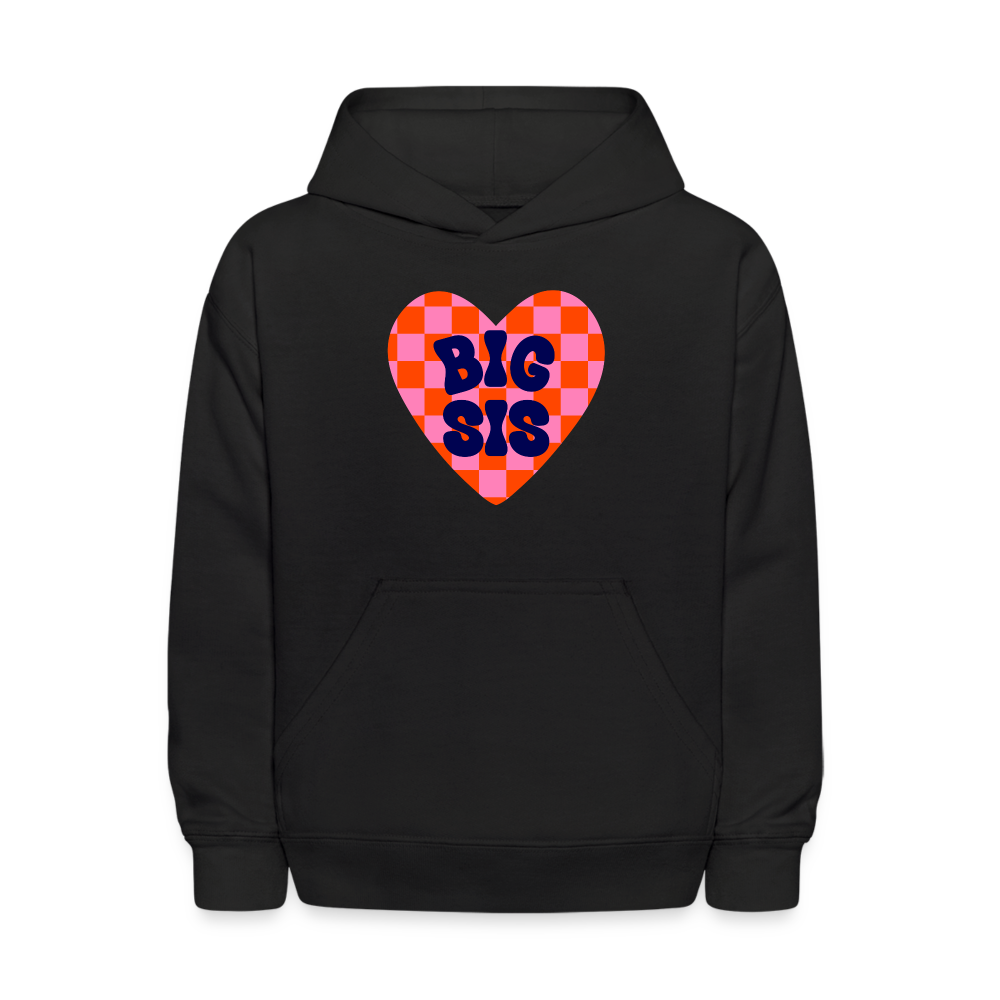 Big Sis Kids' Hoodie - black
