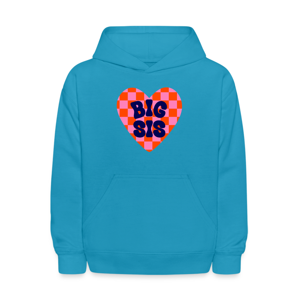 Big Sis Kids' Hoodie - turquoise