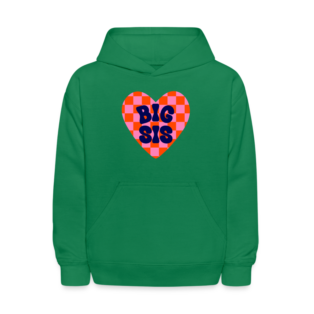 Big Sis Kids' Hoodie - kelly green