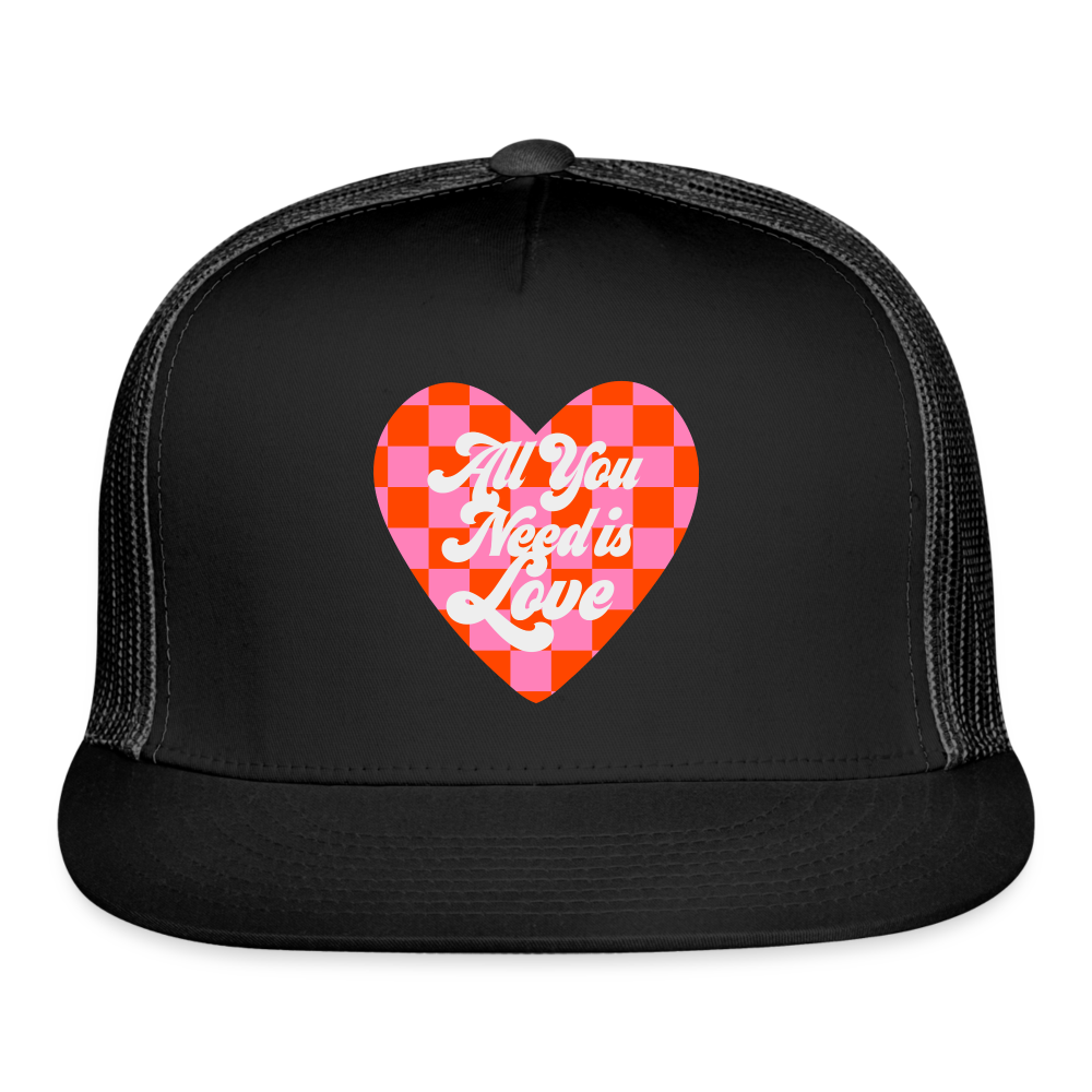 All You Need is Love Trucker Cap - black/black
