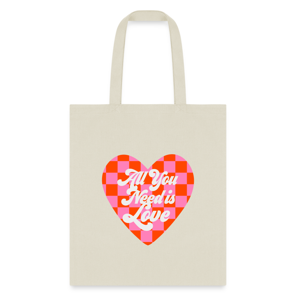All You Need Is Love Tote Bag - natural