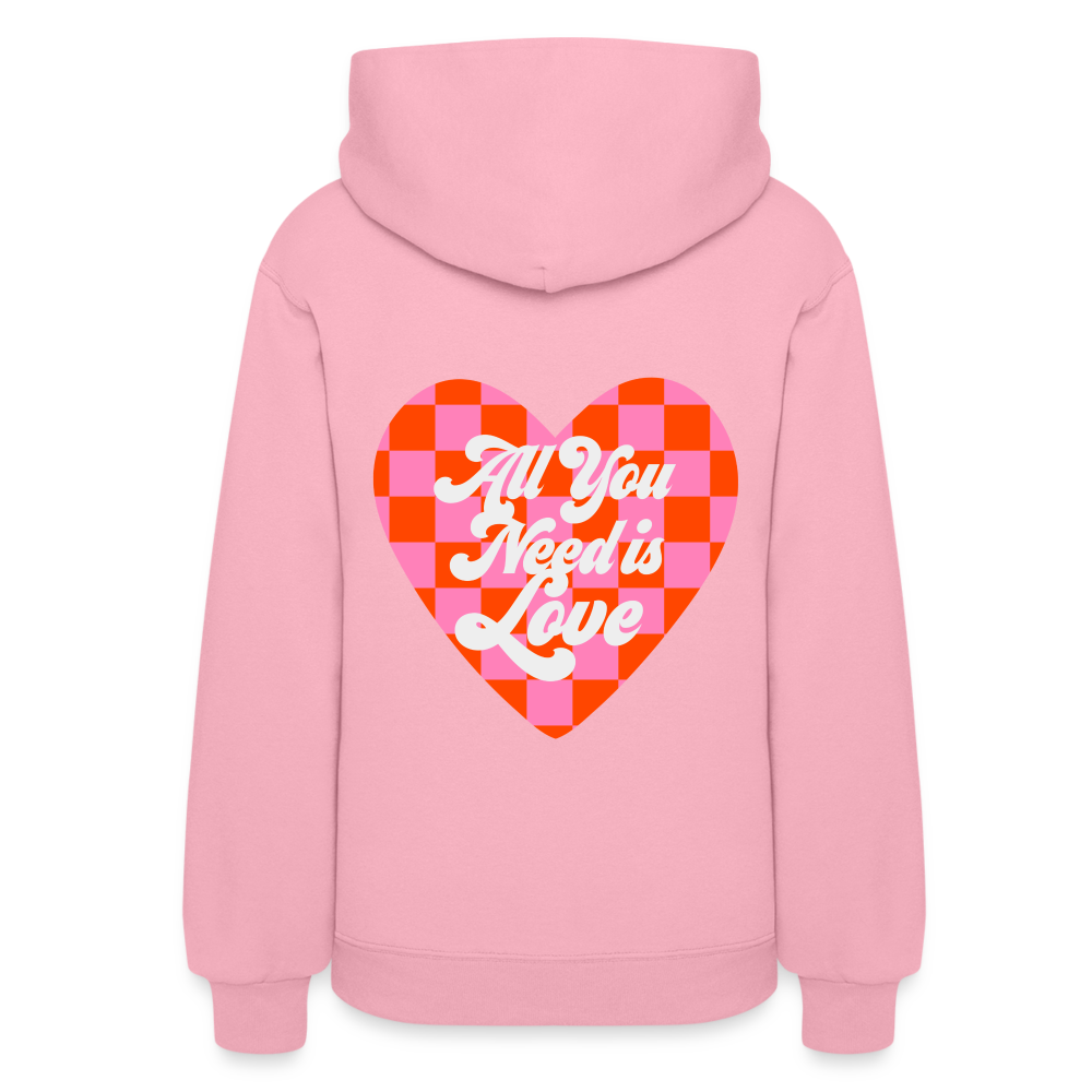 All You Need is Love Women's Hoodie - classic pink