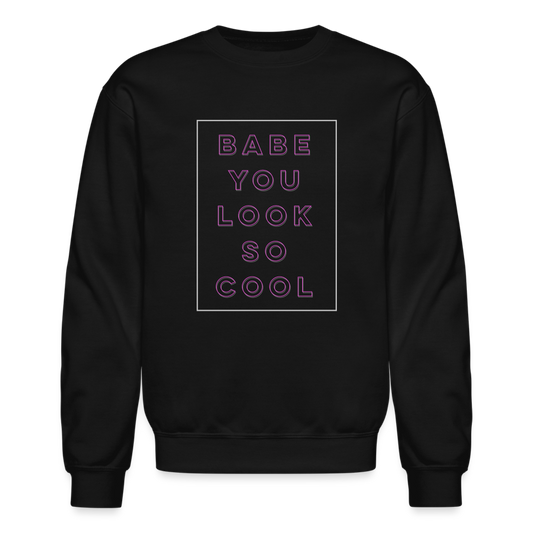 Babe You Look So Cool The 1975 Crewneck Sweatshirt - black