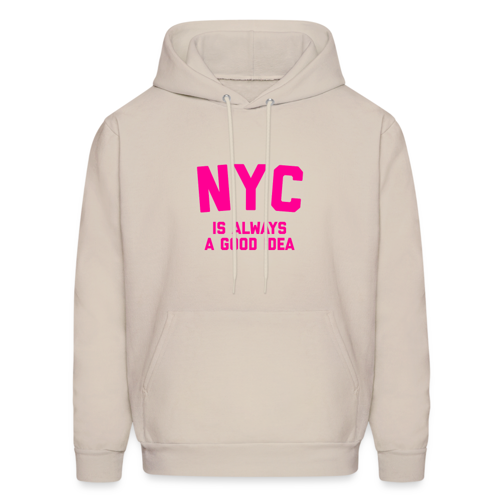 NYC Is Always A Good Idea Men's Hoodie - Sand