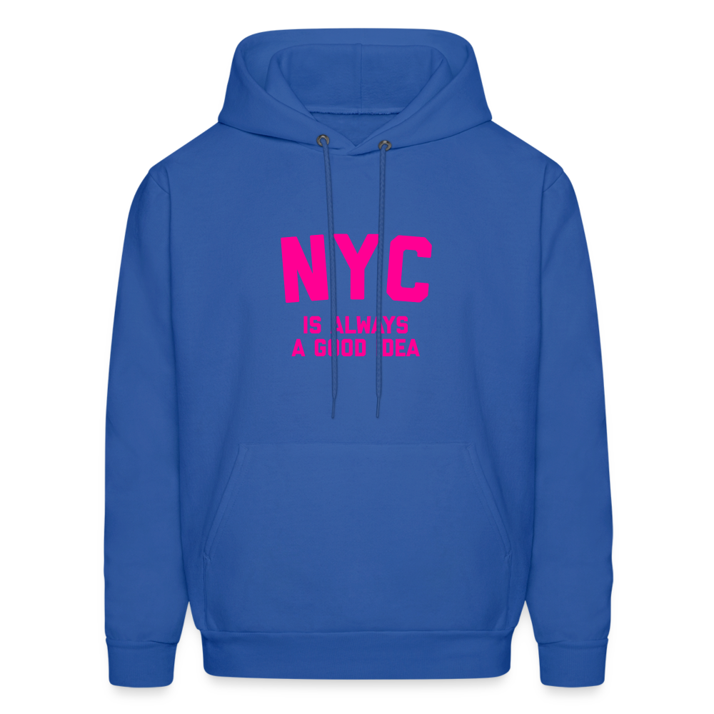 NYC Is Always A Good Idea Men's Hoodie - royal blue